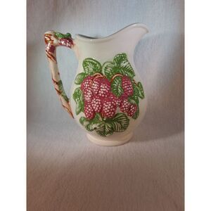 Atlantic Mold‎ - Berries & Leaves- Pitcher /Vase 6" Tall